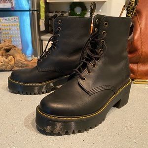 Doc Marten’s black Shriver platform boot